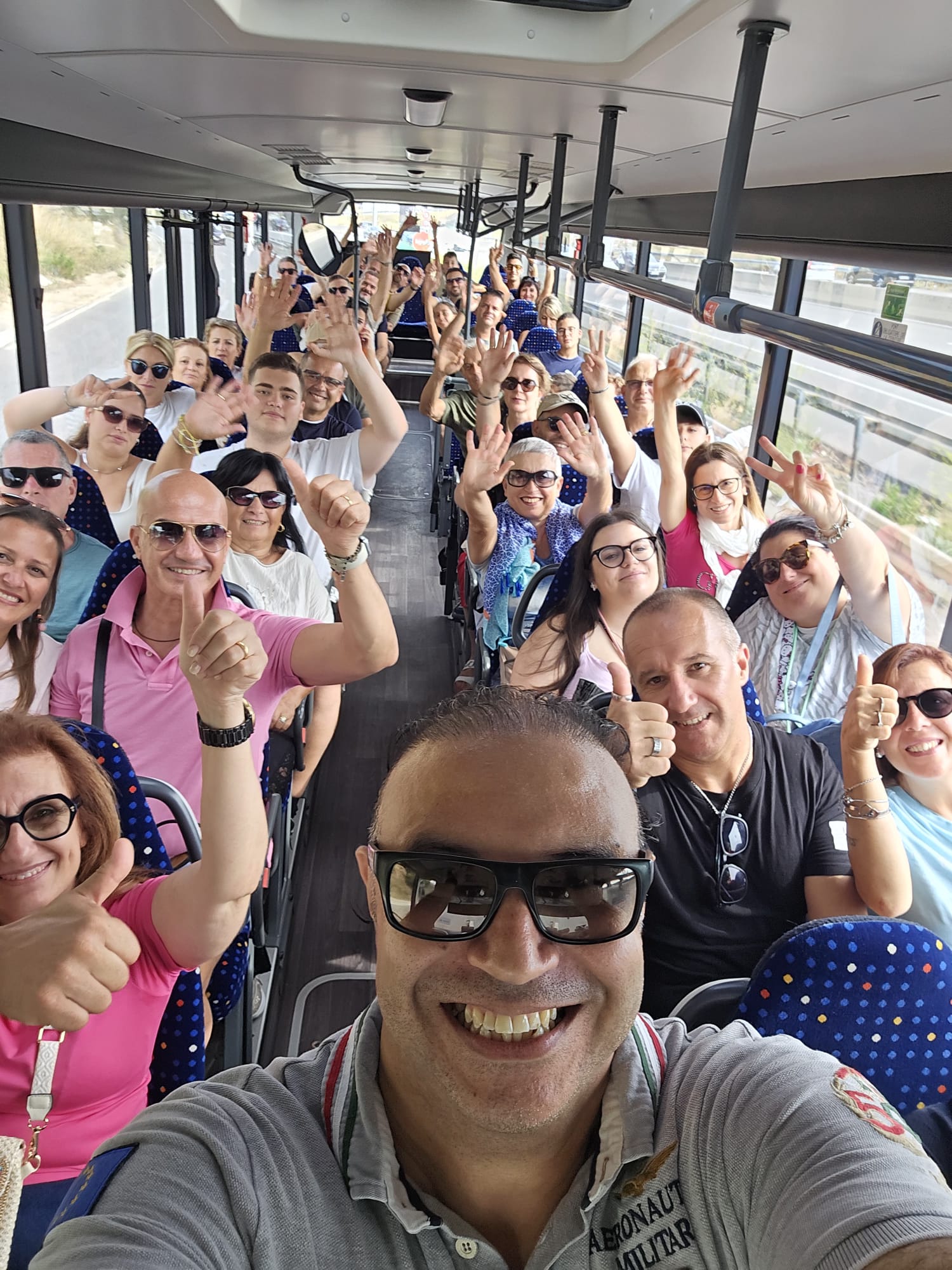 With tourists in Provence